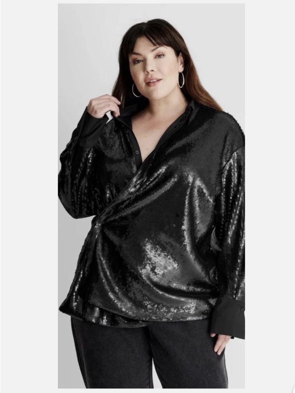 Future Collective - Full Sequin Button Up - 3XL